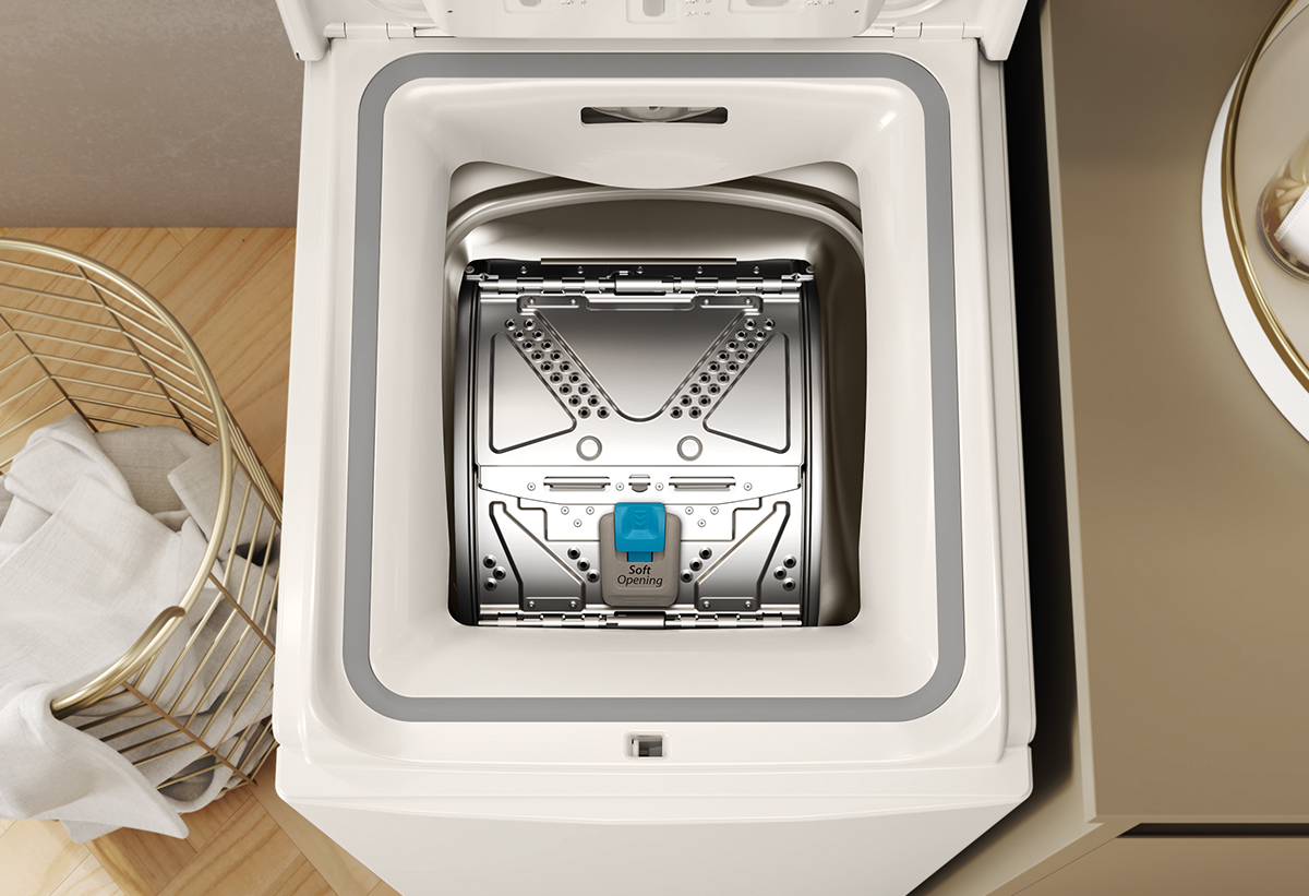 Απεικονίζεται το εσωτερικό του πλυντηρίου.